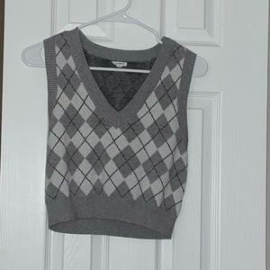 garage plaid vest (slightly cropped)